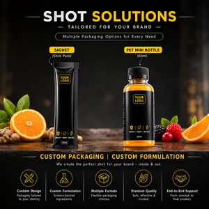 Custom Supplement Sachet Packaging | Private Label Powder Stick Packs | OEM & ODM Manufacturing Services - Product Image 1