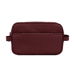 Bolsas de Maquillaje de Cuero con Logotipo Personalizado, Bolsa Organizadora de Cosméticos de Viaje de Cuero Genuino, Bolsa de Almacenamiento de Maquillaje de Gran Capacidad para Mujer - Product Image 3