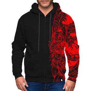 Sudadera con capucha y cremallera de alta calidad para hombre 2025, personalizada con logotipo propio, sudadera con costuras de sublimación Unisex para invierno - Product Image 1