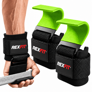 Ganchos de levantamiento de pesas para ejercicios de dominadas, entrenamiento de peso muerto en gimnasio, muñequeras ajustables, equipo de gimnasio, equipo de agarre OEM de fábrica - Product Image 2