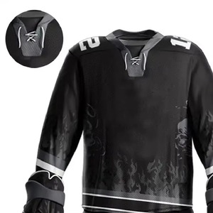 Conjunto de Uniforme de Hockey sobre Hielo para Hombre, Diseño Exclusivo, Servicio OEM, Transpirable, Secado Rápido, Antibacterial, 100% Poliéster, Calidad Superior - Product Image 3