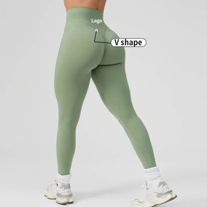 Leggings Deportivos 100% Algodón Orgánico para Mujer, Pantalones de Yoga Sostenibles de Alta Calidad al por Mayor - Product Image 2
