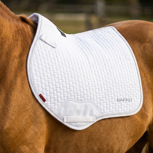 Tapis de selle carré de luxe pour le saut d'obstacles, anti-frottement, respirant, absorbant les chocs, pour équipement équestre, personnalisable - Product Image 1