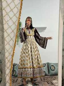Trendy Afghani <b>Dresses</b> Elegant Embroidered Ethnic Women Casual <b>Dresses</b> Traditional Cultural Wear OEM ODM Factory Wholesale - Product Image 5