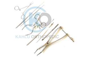 Juego de Instrumentos Profesionales para Cirugía de Menisco, Acero Inoxidable, Pinzas Ortopédicas Manuales, Clase I, Certificado CE por KAHLU ORTHOPEDIC - Product Image 2