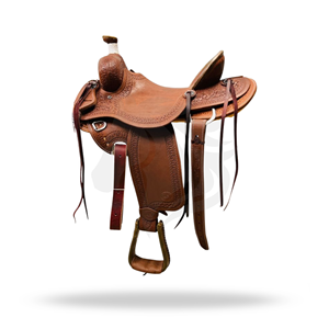 Ranch Western Saddle Leather Wood Tree Eco-friendly Stainless Steel Hardware Horse Riding Equestrian <b>Equipment</b> - Product Image 1