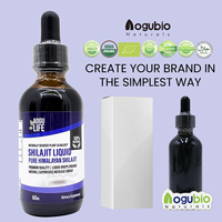 Shilajit en Oferta, Marca Privada, Suplemento Líquido de Minerales Traza del Himalaya, Gotas de Resina Shilajit, Extracto de Resina Shilajit
