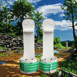 Agarres de Cuero para Levantamiento de Pesas con 2 Orificios para los Dedos, Nuevos Agarres de Gimnasio al por Mayor para Entrenamiento Cruzado con Accesorios Antideslizantes - Product Image 3