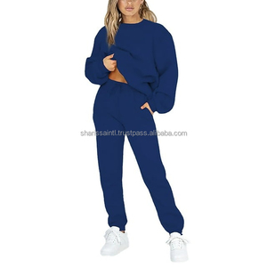 2025 hiver Logo personnalisé survêtements vierges haute qualité Mohair survêtements femmes pantalons de survêtement et ensemble de sweat à capuche - Product Image 4
