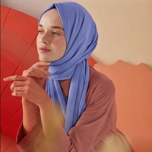 ฮิญาบสำเร็จรูปคุณภาพสูงสุด ปรับแต่งได้ตามต้องการ ผ้าชีฟองหนา ไม่บาง โปร่งแสง พร้อมแม่เหล็ก ขนาด 180x70 ซม. ชุดฮิญาบพรีเมียม - Product Image 3