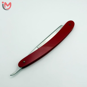 Professional Stainless Steel <b>Single</b> <b>Blade</b> <b>Razor</b> With Red Plastic Handle For Bikini Use - Product Image 2