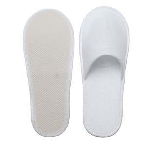 Pantoufles jetables blanches bon marché, vente en gros, quantité minimale de commande, pantoufles de voyage/pantoufles d'hôtel jetables blanches personnalisées - Product Image 2
