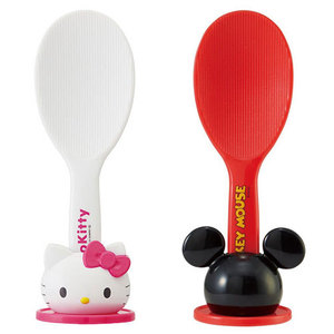 Support pour ustensiles de cuisine Disney Mickey ou Hello Kitty avec cuillère à riz et spatule - Product Image 1