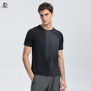 เสื้อยืดแขนสั้นผู้ชาย, เสื้อผ้าออกกำลังกายกีฬาลำลองแห้งเร็วหลวมเสื้อหล่อ - Product Image 3