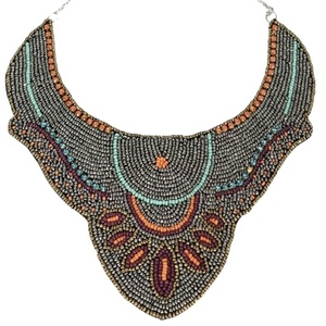 CRYSTAL CRAFT Nouveau Design Collier Brodé Indien Tendance Africaine pour Filles et Femmes Produit Phare Alibaba Top Ventes - Product Image 1