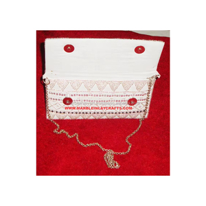 Beau sac à main de fête pour dames blanches au prix le moins cher Design créatif et cadeau d'affaires et mariage doué en exportateur - Product Image 1