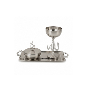 Brass Incense <b>Burner</b> With Decorative Lid And Candle Holder Set <b>For</b> Religious Aromatherapy Use - Product Image 6