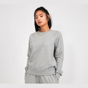 Sudadera de cuello redondo para mujer OEM ODM, a la moda, holgada, de algodón y forro polar, para invierno, estilo casual diario, venta al por mayor - Product Image 5
