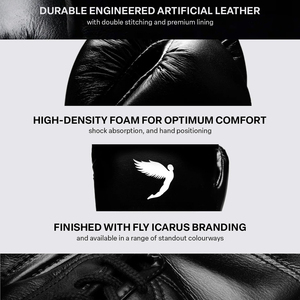 Gants de boxe Fly à sangle réglable, très demandés, pour entraînement professionnel et sparring, en cuir de vachette véritable - Product Image 2