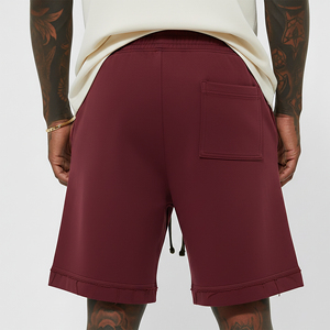 New Heavyweight 100% Cotton Eco-Friendly Men's Solid Gym Shorts with Side Pockets Breathable Custom sweat shorts - Product Image 2