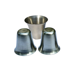 Copas de Comunión de Acero Inoxidable, Vasos de Metal Martillado para Beber Cerveza en Fiestas - Product Image 3