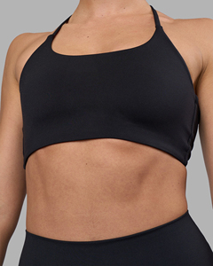 Soutien-gorge de sport super doux couleur chair, antichoc, haute performance, pour fitness, entraînement, course, gym, et yoga côtelé – Vente en gros - Product Image 6