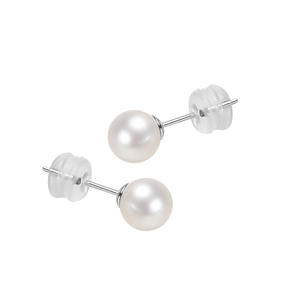 Pendientes Clásicos de Perlas de Agua Dulce Redondas de 14K con Luz Intensa, Mini Perlas de Zhuji con Temperamento, Mini Perlas Clásicas - Product Image 5