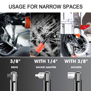 Set di Chiavi Elettriche Senza Fili TQUAGGA 18V, Chiave a Cricchetto da 3/8'' con Alta Coppia 57NM per Rimozione Viti e Dadi, Attrezzi per Riparazione Auto - Product Image 6