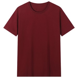 T-shirt basique unisexe à manches courtes en coton peigné 180G, couleur unie, broderie personnalisée avec logo OEM, fabriqué en Chine par BD. - Product Image 5