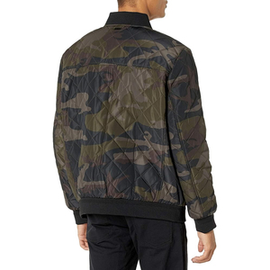 Chaqueta Bomber de Cuero Negra para Hombre, Color Sólido, Cuello Alto, con Capucha, Estilo Urbano, Invierno, con Logotipo Frontal, Corte Regular, Exterior de PU - Product Image 5