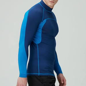 <b>Men</b> <b>Compression</b> <b>Shirt</b> Short Sleeve Sports Performance Top with Stretch Fit Moisture Wicking Fabric Breathable Construction - Product Image 2