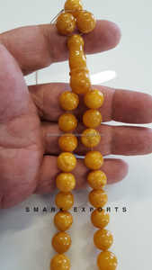 Résine ambre brillante Tasbih Misbaha 33 perles de prière chapelet islamique pour musulman Zikr Dhikr Subha Tasbeeh cadeau spirituel idéal - Product Image 3