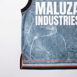 Uniformes de Baloncesto Personalizados al por Mayor, Sublimación Completa, Impresión Digital, Camiseta y Pantalones Cortos para Hombre, Uniforme Deportivo sin Mangas - Product Image 2