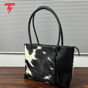 Bolso de Mano de Cuero Vacuno de Alta Calidad con Logotipo Personalizado, Bolso Casual de Lujo para Hombre, Ligero, con Cierre de Cremallera, Impermeable - Product Image 4