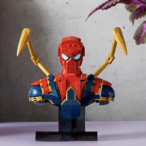 Nueva Colección de Héroes 2025, Busto de Iron Spider en Acero, Estatua 3D 76326, Bloques de Construcción, Rompecabezas, Modelo de Juguete, Regalo de Cumpleaños y Navidad - Product Image 5
