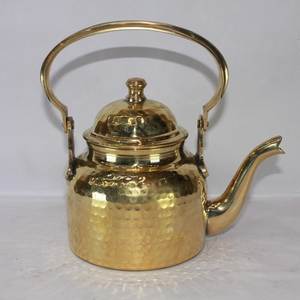 Durable Copper Water <b>Kettle</b> Wooden Handle Stovetop Teapot for Daily Kitchen Use <b>Tea</b> Coffee Serving Purpose Home Hotel Restaurant - Product Image 5