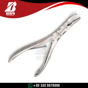 Instrumento Médico de Acero Inoxidable de Alta Calidad, Rongeur Óseo Manual Beyer Stille Curvo de 180 mm, Certificado CE, 1 Año de Garantía - Product Image 3