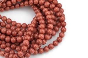 Perles de jade corail orange brûlé naturel, lisses, faites à la main, certifiées IGI, perles en vrac pour la fabrication de bijoux de mariage et de fiançailles - Product Image 4