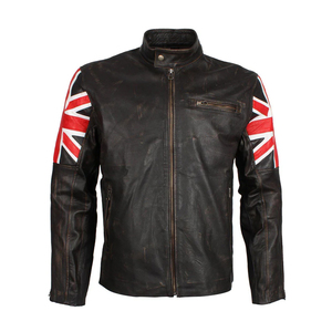 Men's High Street Style Leather <b>Jacket</b> Quality Black <b>Sheep</b> <b>Skin</b> Thin Stand Collar Winter Wear Clothing Leather <b>Jackets</b> - Product Image 1