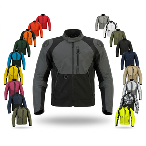 รับผลิตเสื้อแจ็คเก็ตมอเตอร์ไซค์แบบขายส่ง คุณภาพสูง กันน้ำ ระบายอากาศได้ดี มีกระเป๋าซิป เสื้อแจ็คเก็ตนิรภัยสำหรับขี่มอเตอร์ไซค์ - Product Image 1