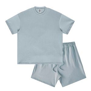 Ensemble T-shirt et short décontracté en polyester épais 100 % pour le streetwear, impression personnalisée de haute qualité, vente en gros - Product Image 5