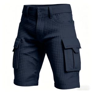 Pantalones Cortos Deportivos para Hombre, Paneles Transpirables para Circulación de Aire, Pantalones Cortos Casuales de Spandex/Poliéster hasta la Rodilla, Secado Rápido - Product Image 2