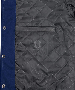 Custom <b>Varsity</b> <b>Jacket</b> Men Minimalist Design Wool Blend <b>Plain</b> Letterman <b>Jacket</b> for Private Label Branding - Product Image 5
