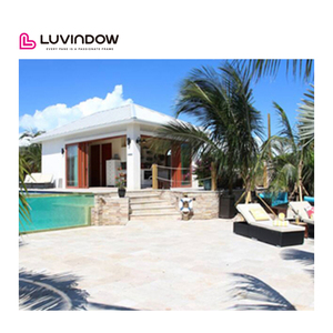 Hiện đại đôi kính ban công cửa trượt với thép an ninh grills vật liệu gỗ rắn hoàn thành sân thượng và biệt thự ứng dụng - Product Image 2