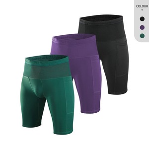 กางเกงขาสั้นกีฬาผู้ชาย คุณภาพสูง 100% กระชับเอว แห้งเร็ว ระบายอากาศดี เหมาะสำหรับออกกำลังกายและปั่นจักรยาน - Product Image 4