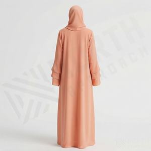 Abaya islamique simple et modeste pour femmes, très vendue, 100% coton, tenue de bureau formelle, couleur et design personnalisables, haute qualité, mode - Product Image 2