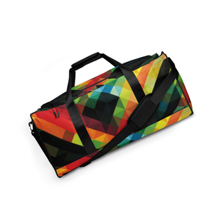 Bolsa Deportiva de Viaje con Estampado Geométrico Colorido, Capacidad de 30-40L, Material 600D - Product Image 4