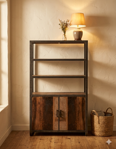 Librería Genanda Moderna Minimalista de Madera Sólida Ecológica con Estantes Abiertos para Dormitorio, Comedor, Apartamento y Espacios Comerciales - Product Image 3