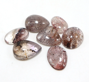 66 ct de Piedras Preciosas Naturales de Super Siete Negro en Forma de Cabujón, 7 Piezas Sueltas para la Fabricación de Joyas - Product Image 3