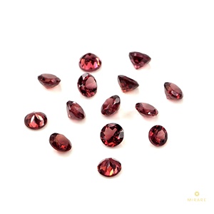 Granats naturels calibrés ronds 4 mm, pierres précieuses de granat naturel facettées en vrac, pierre de naissance de janvier pour la fabrication de bijoux - Product Image 3